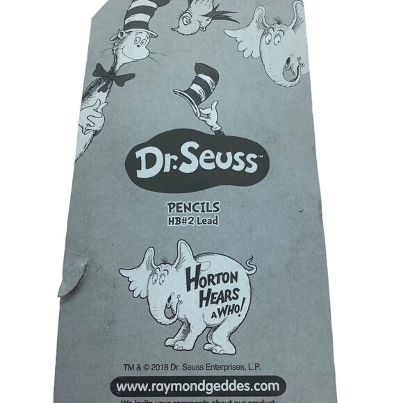 Dr. Seuss Horton Hears A Who 6 Pack Wooden Pencils Raymond Geddes HB#2 - Picture 7 of 7